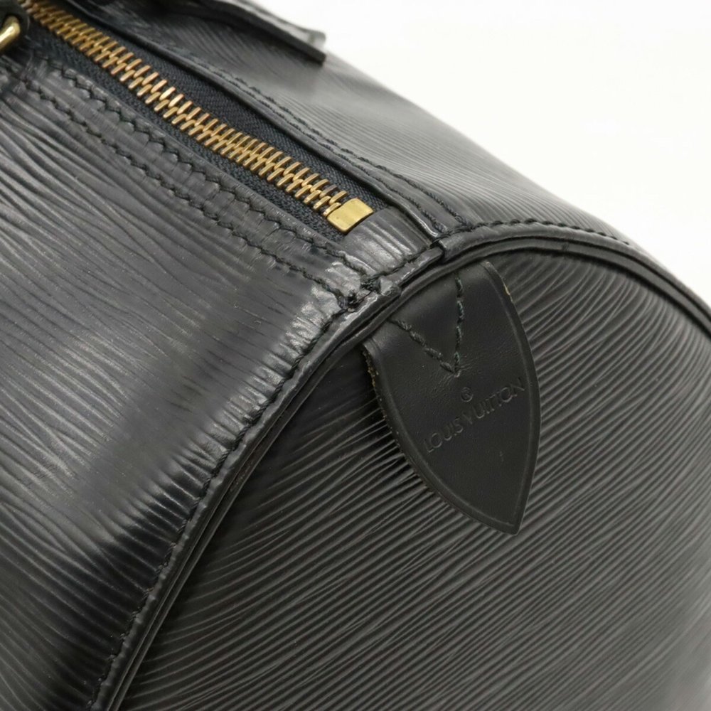 LOUIS VUITTON Epi Speedy 30 Handbag Boston Bag Leather Noir Black M59022 - Picture 8 of 8